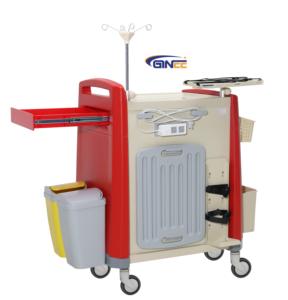 Troli Perawatan Medis Darurat Ginee Medical 5 Laci untuk Rumah Sakit dan Klinik - Product Image 4