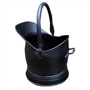 Style Standard Fabriqué À La Main Nouveau Dernier Seau À Charbon Top Vente Très Bonne Qualité Noir Enduit Vin/Charbon Seau À Glace Refroidisseur Autres Utilisations - Product Image 1