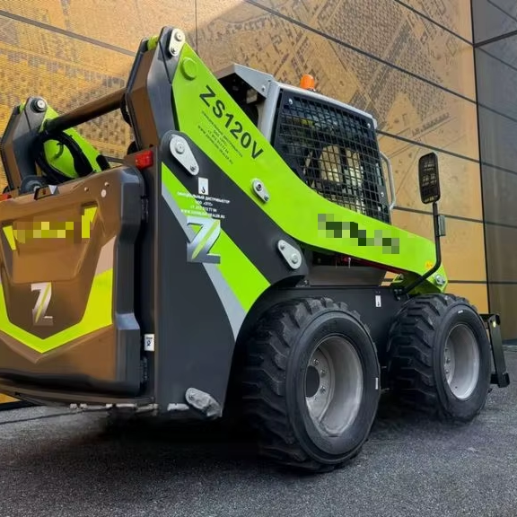 On Promotion 0.6cbm ZS120V 1.2ton Rated Load Skid Steer Wheel Loader with 55.4kw Engine Power