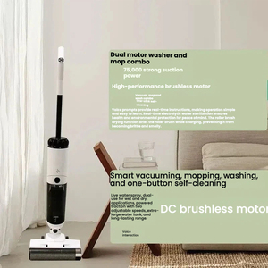 Nettoyeur de sol intelligent à commande vocale, forte puissance d'aspiration, auto-rechargeable, balai électrique pour poils d'animaux, nettoyage des sols durs et des tapis - Product Image 2