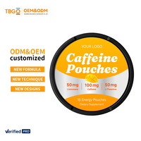 Pochettes Énergétiques OEM 80mg Caféine Anhydre – Pochettes de Caféine pour la Concentration Mentale, l'Énergie d'Entraînement et la Performance Nootropique