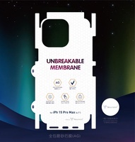 Protection d'écran en TPU mat anti-rayures HD, film souple flexible avant et arrière, 3D Radian, 99% transparent pour 13 14 15 16 Pro