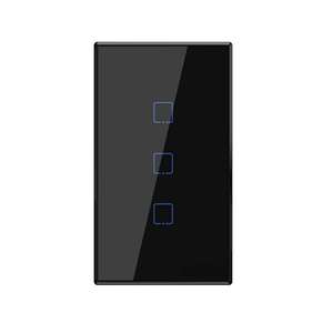 Panel Táctil Cinético Inalámbrico Inteligente de 2 Botones, 10A, 100-240V, Material de PC, Interruptor de Pared con Control LED - Product Image 1