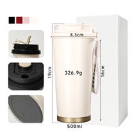 Gobelet isotherme portable avec logo, noir, rouge, blanc, intérieur en acier inoxydable 304, avec cordon de suspension, cadeau de graduation, souvenir, gobelet sous vide