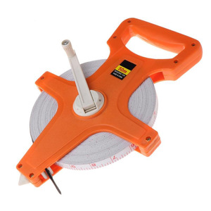 Songchuang Fiber Measuring Tape 100m Rolling With Stand Metric Manual Return Tape Measure <b>For</b> Ground Use - Product Image 2