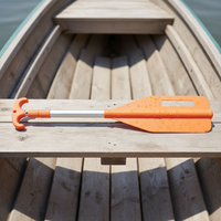 Pagaie de bateau extensible avec construction en plastique et alliage d'aluminium, écologique et portable pour les lacs et les rivières