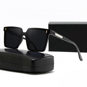 Gm Gafas de sol unisex de gran tamaño, montura de plástico, lentes de PC, protección Uv400, tipo 3, color rosa, para mujeres y hombres - Product Image 3