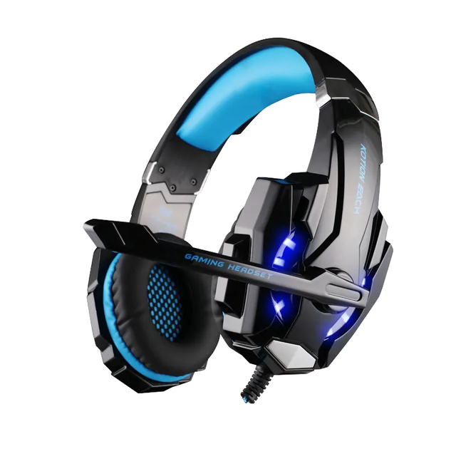 Wired Over-Ear Gaming Headphones with Mic and LED Light for PS4/PS5/PC/Laptop-Music DJ Surround Sound Low Latency for Sport Game