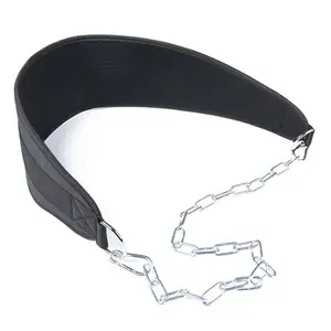 High Quality Comfortable Weighted Chain Waist Support Gym Equipment Weightlifting Pull-up Dipping Belt