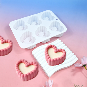 Molde de Silicona para Pastel de Mousse con Forma de Corazón, para el Día de San Valentín, para Repostería Francesa, para Velas Aromáticas - Product Image 4