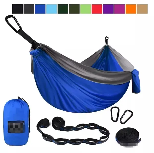 Portable Nylon Parachute Hammock с Tree Strap, Camping Hammock, Outdoor Camping, Hot Selling на Amazon