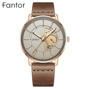 Fantor 1031 Orologio da Polso di Lusso Casual da Uomo, Cinturino in Pelle, Prezzo all'Ingrosso, Movimento al Quarzo - Product Image 4