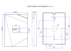 Lector de Tarjetas RFID de Doble Frecuencia V390EM(B) Wiegand RS485 Anti-Manipulación, -40 ° C~+80 ° Lector de Control de Acceso Anti-clonación C - Product Image 6