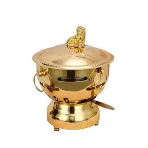 Restaurant Hotel Supplier Mini Stainless Steel Alcohol Stove Small Meal Furnace Alcohol Hot Pot Chafing Dish