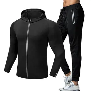 Kuru Fit boş erkek spor salonu spor giyim Slim Fit spor giyim koşu spor eşofman