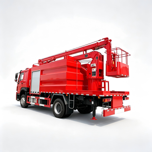 Camión de Bomberos Aéreo de Servicio Pesado de 5000L HOWO 4x2 con Pluma Contra Incendios Plegable de 16m y Plataforma de Operación - Product Image 1
