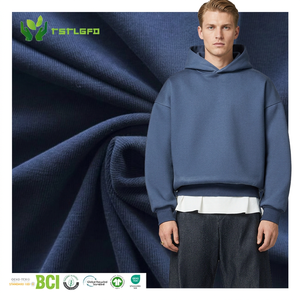 Tissu brodé écologique, coupe classique, molleton lourd 100 % coton biologique pour homme, molleton bouclette personnalisé uni - Product Image 1