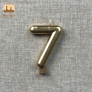 <span class=keywords><strong>Fancy</strong></span> Vàng Lớn số sinh nhật nến 0-9 paraffin sáp nghệ thuật nến - Product Image 4