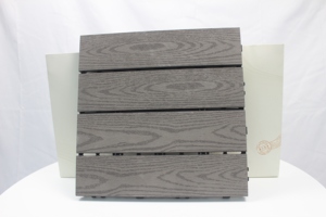 Contemporary 300*300mm <strong>DIY</strong> <strong>WPC</strong> Interlocking <strong>Deck</strong> <strong>Tiles</strong> Waterproof Composite Outdoor Flooring for Patio Garden Anti-Slip Click - Product Image 4