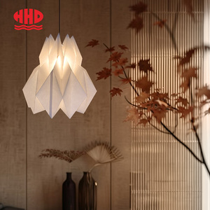 <span class=keywords><strong>Abat</strong></span>-<span class=keywords><strong>jour</strong></span> en papier pliable, écologique, artificiel, contemporain, léger, pour décoration intérieure, idéal pour les fêtes - Product Image 2