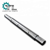 Arbre de pression en acier forgé sur mesure en aluminium pour grandes machines