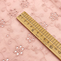 Évider tissé français guipure fantaisie style teint clair coloré 95gsm 60s voile coton broderie tissu