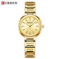 Montre-bracelet classique de luxe pour femme CURREN 9109, bracelet en acier inoxydable, étanche 3 ATM, cadran de 32 mm de diamètre, montres pour femmes et filles