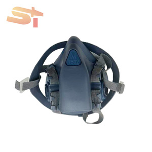SIKE 7502 Suministro Directo de Fábrica, Máscara de Media Cara de Silicona 7502 <span class=keywords><strong>con</strong></span> Doble <span class=keywords><strong>Filtro</strong></span>, Protección Facial - Product Image 5