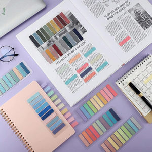 ملاحظات لاصقة شفافة ذاتية اللصق، علامات كتب، للمذاكرة والقراءة، فاصل شفاف، أدوات مكتبية لطيفة وكيوت - Product Image 3