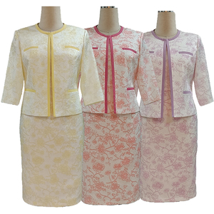 Vestido Casual de Brocado Suave de Alta Calidad, Largo hasta la Rodilla, Talla Grande, Color Caramelo, Estilo Turco, para Mujer - Product Image 1