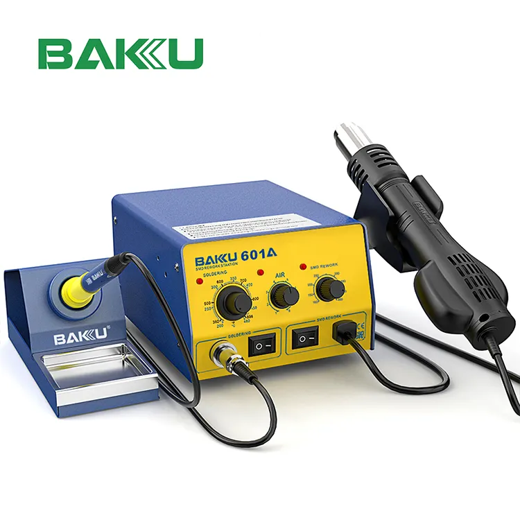 BAKU – Station de dessoudage à lumière infrarouge, fer à souder, pistolet à Air chaud, Station de soudage antistatique 2 en 1