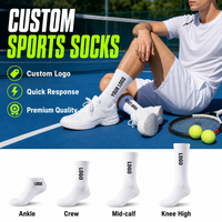 Chaussettes en coton écologiques, chaussettes de sport respirantes pour hommes et femmes, course à pied, randonnée, voyage, chaussettes personnalisées pour équipe