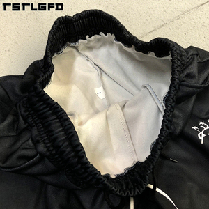 Chándal de nailon cortavientos de secado rápido con ribete blanco y puntada de contrato con logotipo personalizado, ropa de calle, conjunto de dos piezas, chándales para hombre - Product Image 6