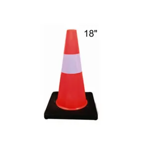 OEM black base traffic cone warning cone for freeway