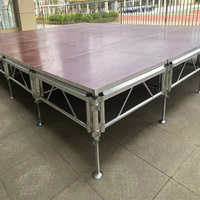 Mariage en plein air Dj défilé de mode Mobile en aluminium Truss lumière amovible Podium plate-forme scène Portable pour Concert avec pont