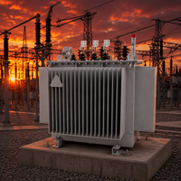 Transformateurs de distribution d'énergie 15KV 400KVA immergés dans l'huile, transformateurs triphasés de sous-station électrique, transformateurs abaisseurs de tension