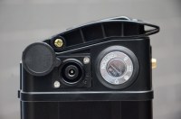 Boîtier de batterie universel pour vélo électrique ALX050, argenté, vertical, antichoc, 36V-72V, pour packs de batteries au lithium 18650/21700, en ABS et alliage d'aluminium