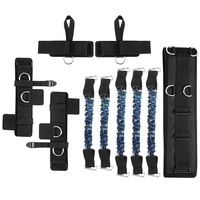 Ensemble de ceinture de résistance pour le sport, les jambes et les bras, exercice de boxe, saut de force, équipement d'entraînement, bandes de résistance