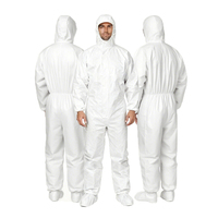 Combinaisons jetables Vêtements protecteurs chimiques de costume global blanc bleu noir