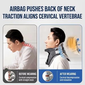 Dispositivo de Tracción Cervical Ergonómico, Soporte Cervical Inflable para Alivio del <span class=keywords><strong>Dolor</strong></span> de <span class=keywords><strong>Cuello</strong></span>, Corrección de Postura, Certificado CE Clase II - Product Image 6