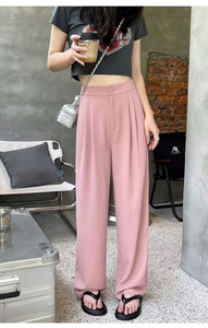 <span class=keywords><strong>Pantaloni</strong></span> Casual autunnali da donna <span class=keywords><strong>con</strong></span> gambe larghe da ufficio <span class=keywords><strong>pantaloni</strong></span> da donna <span class=keywords><strong>con</strong></span> elastico in vita <span class=keywords><strong>con</strong></span> motivo leopardato all'uncinetto - Product Image 4