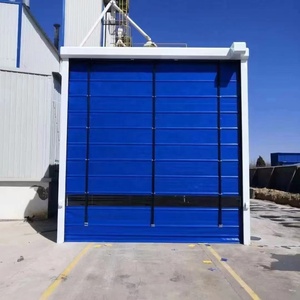 Porta a impilamento rapido <span class=keywords><strong>in</strong></span> <span class=keywords><strong>PVC</strong></span> automatica, resistente al vento, ad alta velocità, pieghevole <span class=keywords><strong>per</strong></span> magazzini, banchine di carico e officine - Product Image 1