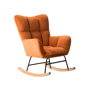 Poltrona Moderna Nordica in Velluto Confortevole, Sedia Singola per <span class=keywords><strong>Soggiorno</strong></span>, Garanzia di 3 Anni, Opzioni di Colore - Product Image 2