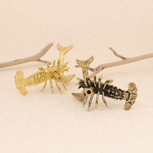 การออกแบบที่สร้างสรรค์ของการตกแต่งกั้งด้วยมือจับประตูทองเหลืองที่จับประตูตู้ - Product Image 2