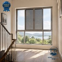 Ventanas Corredizas Horizontales de Aluminio con Doble Acristalamiento y Rotura de Puente Térmico, Insonorizadas, para Escaleras, Casas Dúplex, Hoteles y Salas de Estar