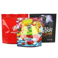 Emballage de thermoscellage alimentaire en plastique refermable imprimé personnalisé 3.5g 7g 14g pochette en aluminium zip-lock fermeture à glissière sac en mylar anti-odeur avec logo