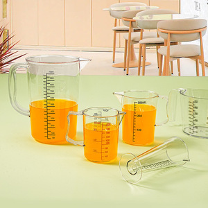 Cylindre gradué en plastique de grande capacité (5000 ml) avec couvercle pour les salons de thé et usage commercial (1000 ml). - Product Image 2