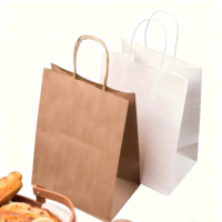 Sacs cadeaux en papier kraft noir écologiques et recyclables, logo personnalisé, sacs d'emballage de luxe pour boutique de vêtements, sacs de shopping avec poignée en corde