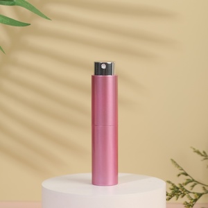 10ml Red Purple Silver Purple Pocket <strong>Mini</strong> Size <strong>Aluminum</strong> Perfume Bottle Refillable Twist-up Atomizer with Pump <strong>Sprayer</strong> - Product Image 6