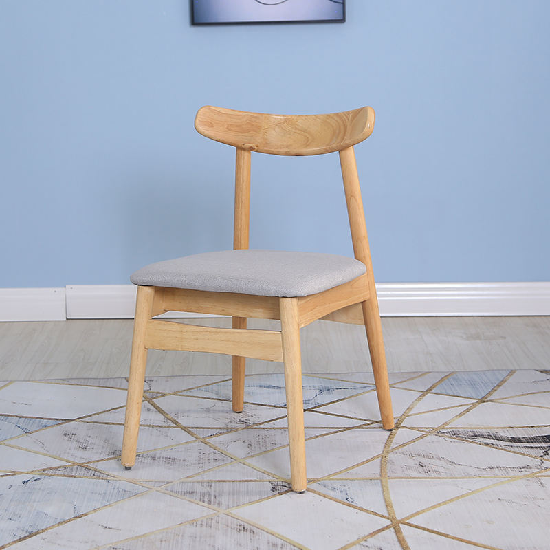 ไม้ + เบาะนุ่มสีเทา